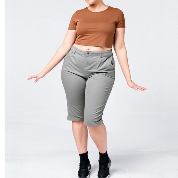 KÜHL Cropped Hiking Pants Gray Women’s Size 16 Outdoor Adventure Capri - Picture 12 of 12